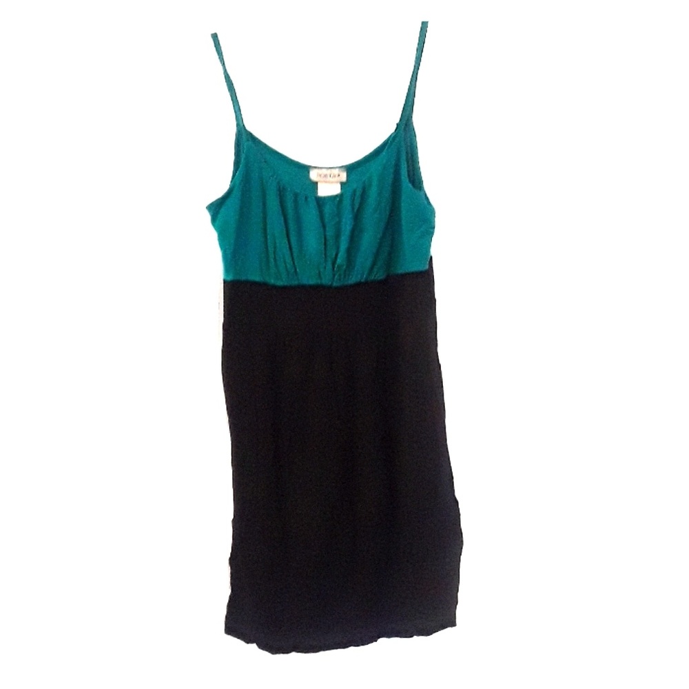 Green & Black Dress
